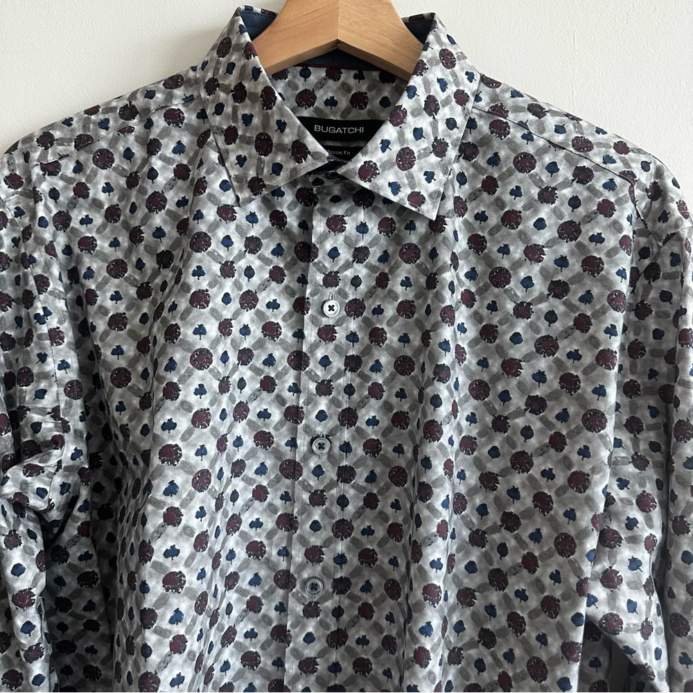 Bugatchi Abstract Print Button-Up Shirt - image 4